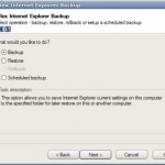 BackRex Internet Explorer Backup