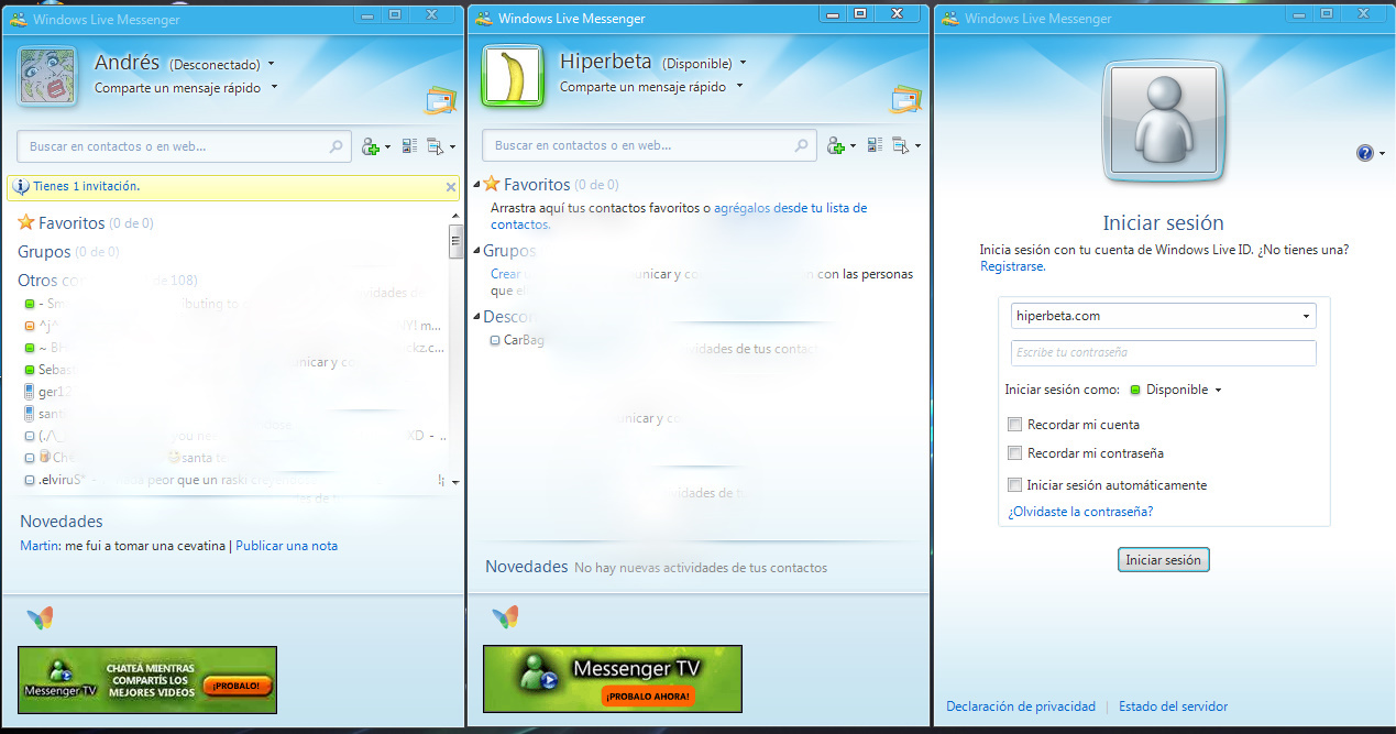 Multisesion Windows Live Messenger 2009