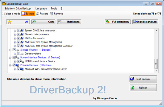 Driver backup что это